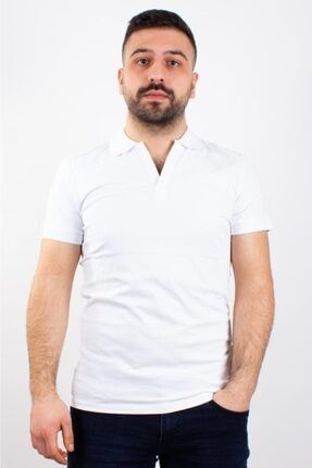 Erkek Beyaz Polo Yaka T-shirt 1730TWSTRJNSBYZ