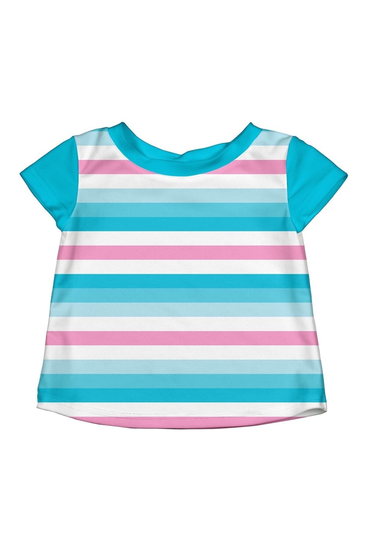 iplay 0 6 Months One Size UPF 50 Sun Protection Short Sleeve Baby Sea T shirt Trendyol
