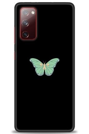 Samsung Galaxy S20 Fe Kılıf Hd Baskılı Kılıf - Butterfly Art + Temperli Cam amsm-s20-fe-v-109-cm