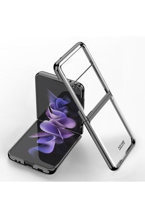 Samsung Galaxy Z Flip 3 Kılıf Metal Görünümlü Ultra Ince Katlanabilen Crieff Case zflip3cireffcase