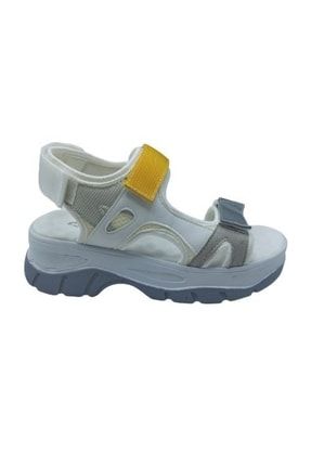 Sarı Kadın Sandalet Ayakkabı GJ78315944