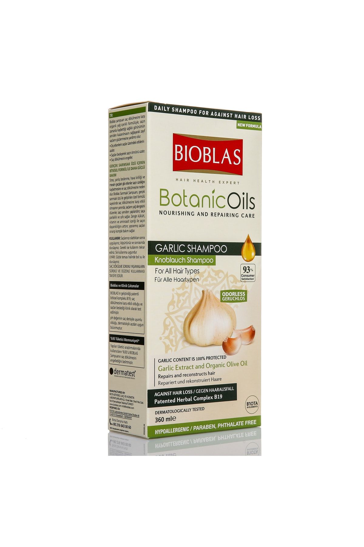 شامپو سیر روغن های گیاهی 360 میلی لیتر Bioblas