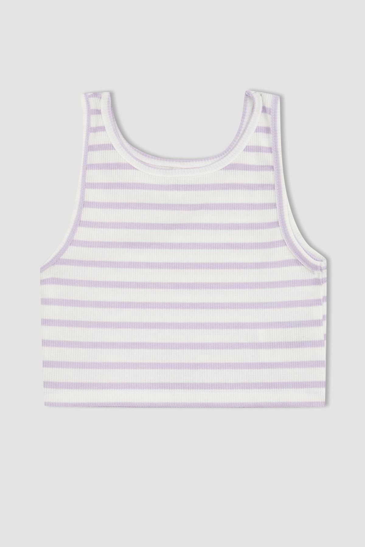 DeFacto Unterhemd Lila Regular Fit