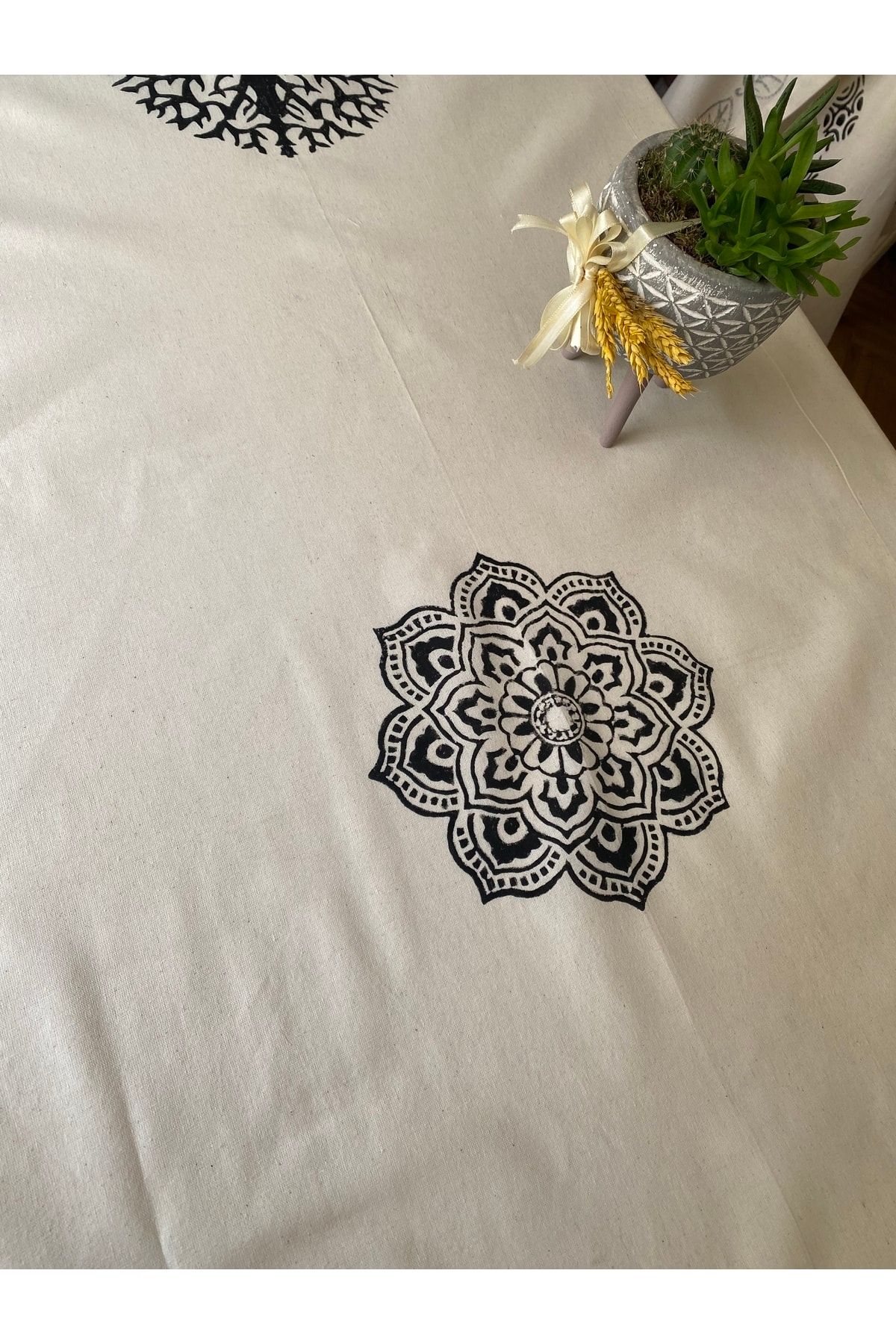 Demeter Concept-Wood Print Tablecloth 4