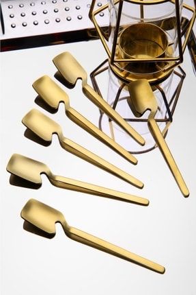 Paris Mat Gold Serisi Elit 6 Parça Çay Kaşığı PARİS MAT GOLD ÇAY KAŞIĞI