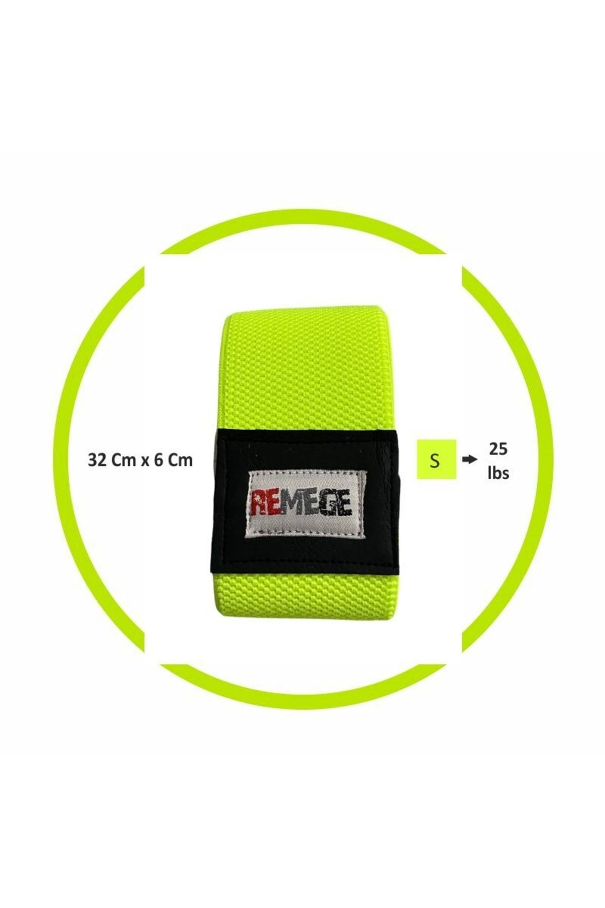 کش مقاومتی زرد باند مقاومت باسن پا اسکوات تمرینات تناسب اندام Pilates Fitness Band REMEGE