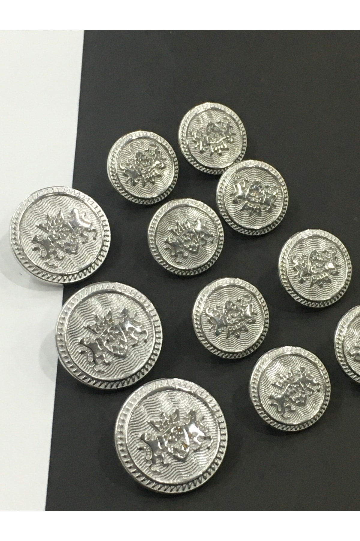 Blazer Jacket Button Silver / Double Lion Model