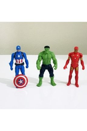 Hulk,kaptan Amerika,ıronman(demir Adam) Abengers 2 Karakter Figür 3'lü Set TYC00423888414