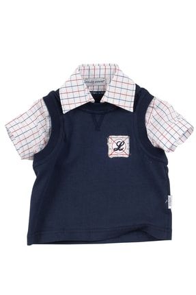 Erkek Bebek Polo Yaka Kısa Kollu Tshirt 25394