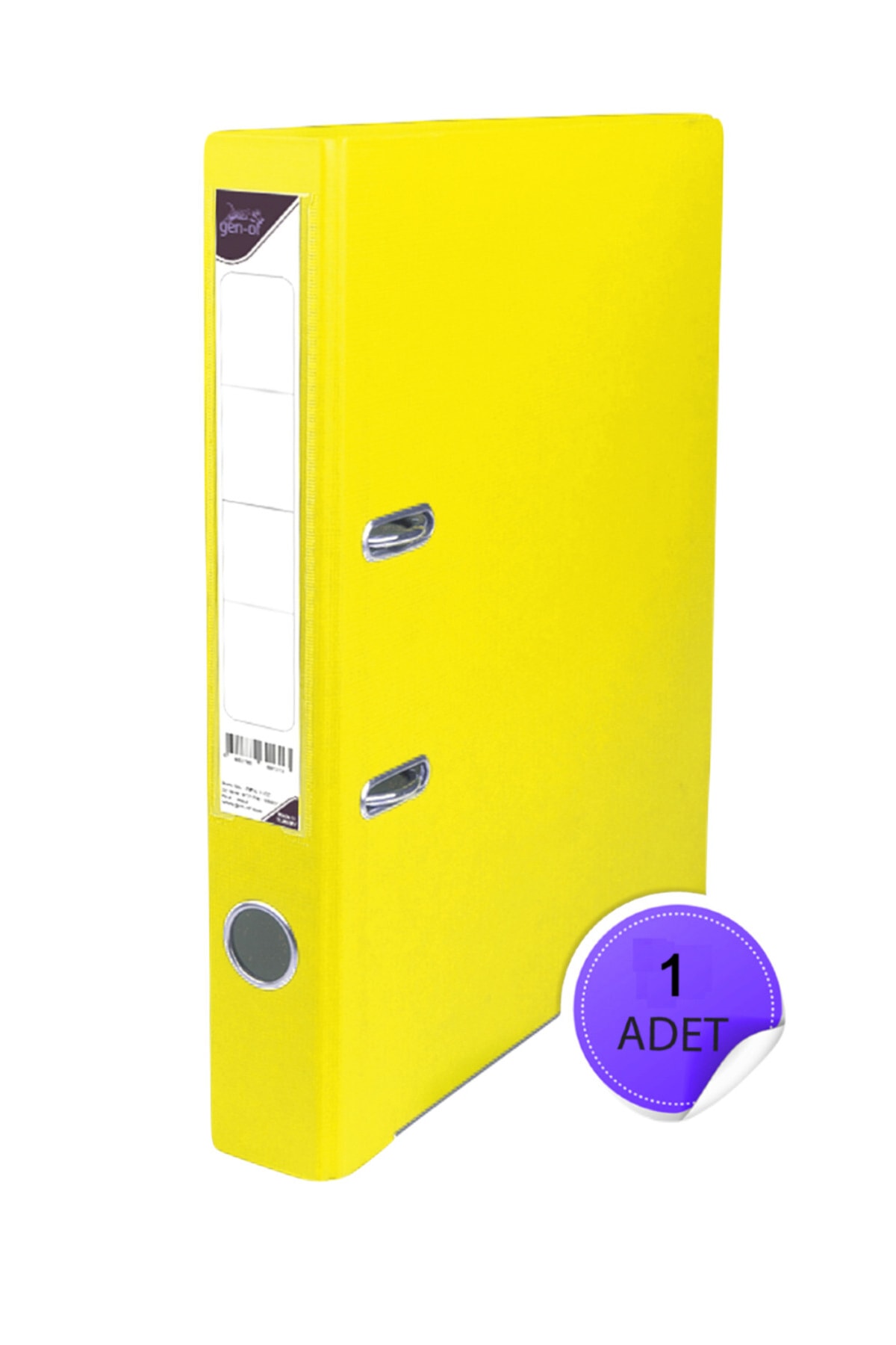 Gen-Of Plastik Klasör Dar Sarı 1 Adet