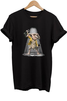 Harry Potter Dobby Baskılı %100 Pamuk Oversize T-shirt Büyük Beden Tişört rm1t