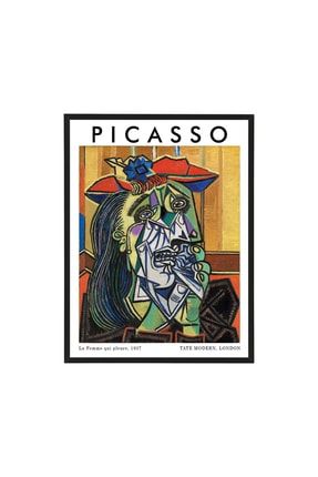 Picasso La Femme 30x40cm Tablo Siyah Çerçeveli ARTISH064