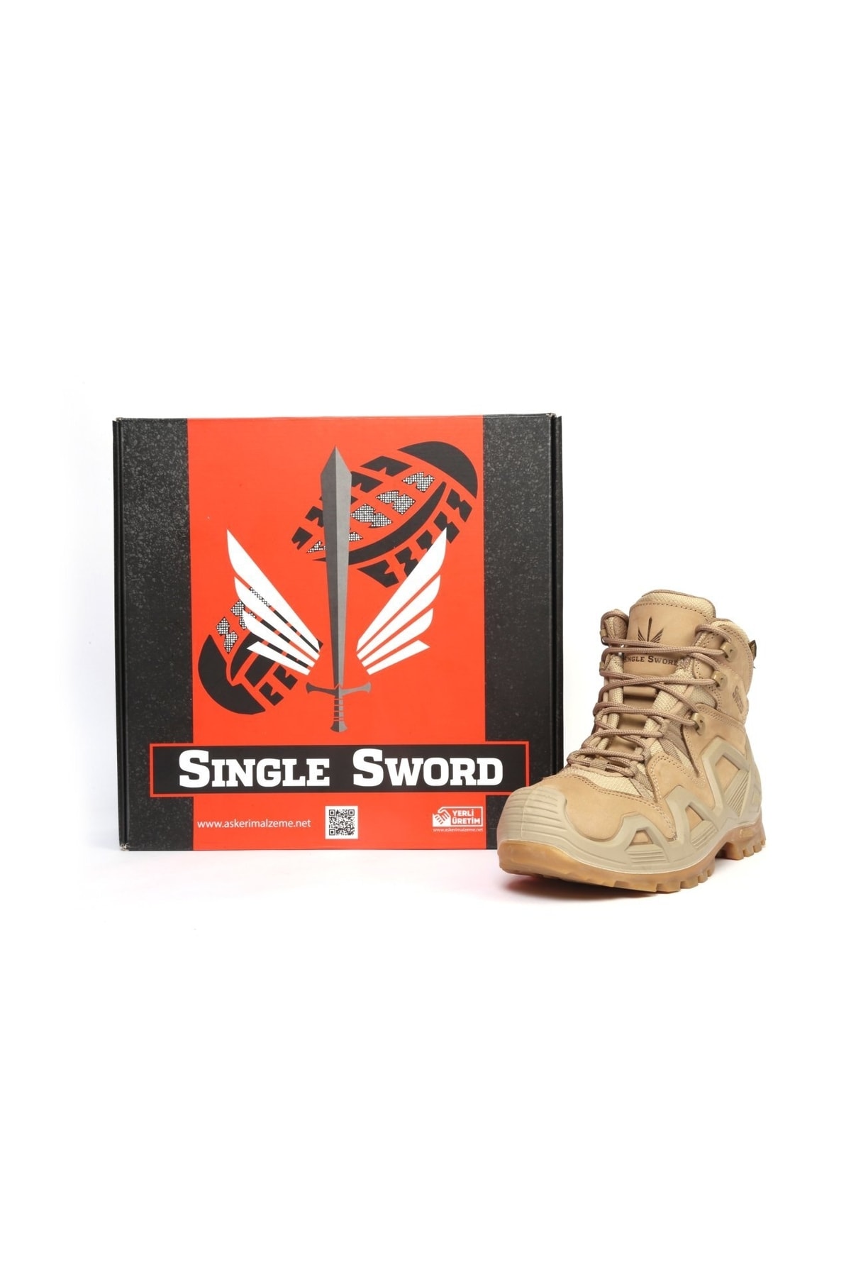 بوت مردانه بژ sıngle sword tactical | SS611 اورجینال - تصویر 3