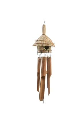 Hasır Kuş Yuvalı Bambu Rüzgar Çanı 001444