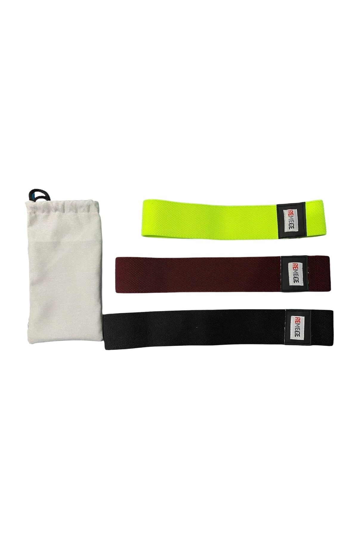 کش مقاومتی مشکی باند مقاومت باسن پا اسکوات تمرینات تناسب اندام Pilates Fitness Band REMEGE
