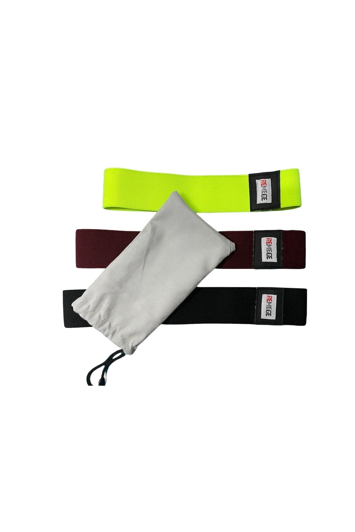 کش مقاومتی مشکی باند مقاومت باسن پا اسکوات تمرینات تناسب اندام Pilates Fitness Band REMEGE