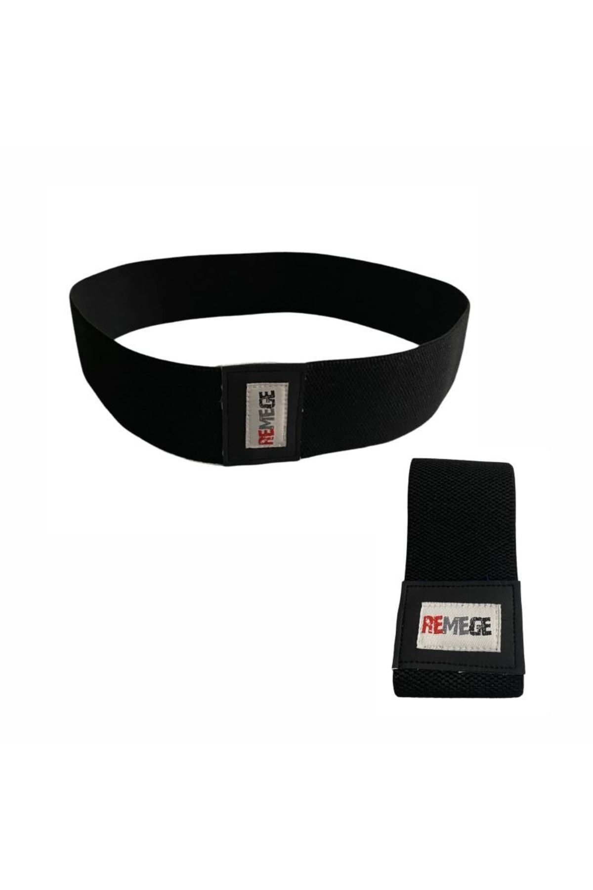 کش مقاومتی مشکی باند مقاومت باسن پا اسکوات تمرینات تناسب اندام Pilates Fitness Band REMEGE