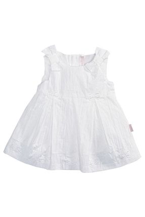 Kız Bebek Pamuk Fiyonklu Yazlık Kolsuz Elbise 38062
