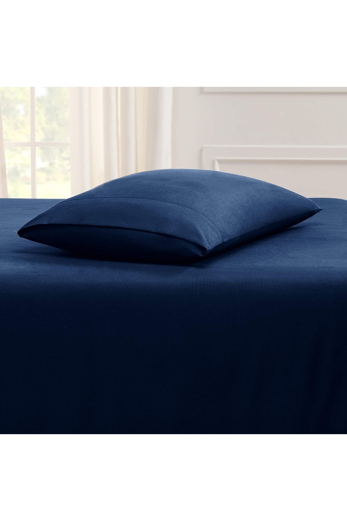 İz Concept Iz Premium Tekli Lacivert Yastık Kılıfı 50x70 Pamuklu Gizli Ferm - Premium Quality Black Pillow Case
