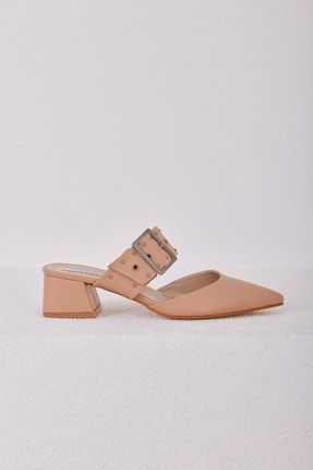 Vizon Kadın Kemer Detaylı Topuklu Ayakkabı MK1350322YFT10-06