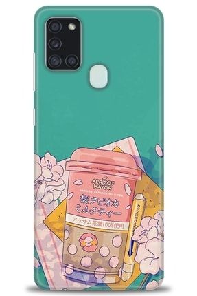 Samsung Galaxy A21s Kılıf Hd Baskılı Kılıf - Japanese Anime + Temperli Cam nmsm-a21s-v-321-cm