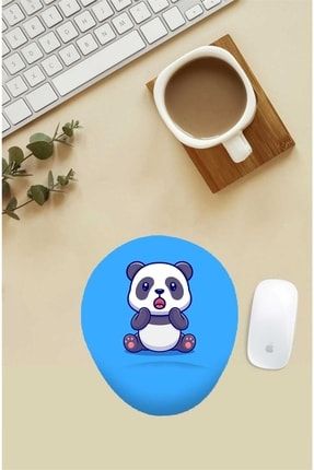 Şaşkın Panda Desenli Bilek Destekli Mouse Pad TX4554CF933468