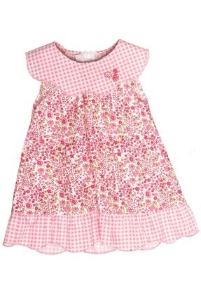 Kız Bebek Yazlık Koton Kolsuz Elbise 25075
