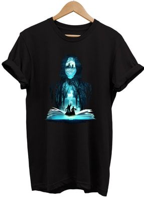 Harry Potter Severus Snape Baskılı %100 Pamuk Oversize T-shirt Büyük Beden Tişört rm3w