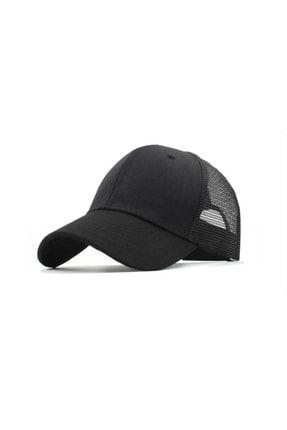 Yazlık Örme Fileli Düz Renk Arkası Ayarlanabilir Şapka NTTRSSYZLKFL