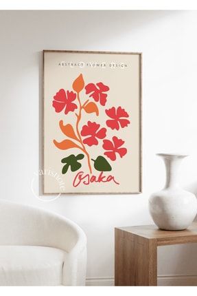Abstract Flowers Çerçevesiz Poster POSTER62