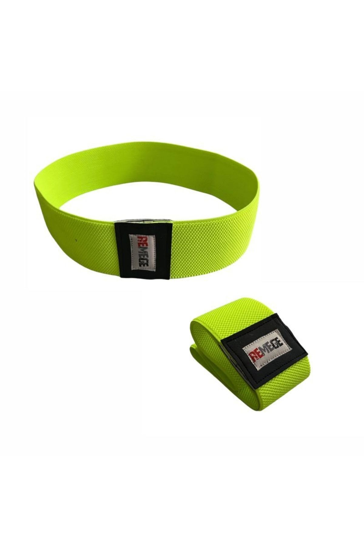 کش مقاومتی زرد باند مقاومت باسن پا اسکوات تمرینات تناسب اندام Pilates Fitness Band REMEGE