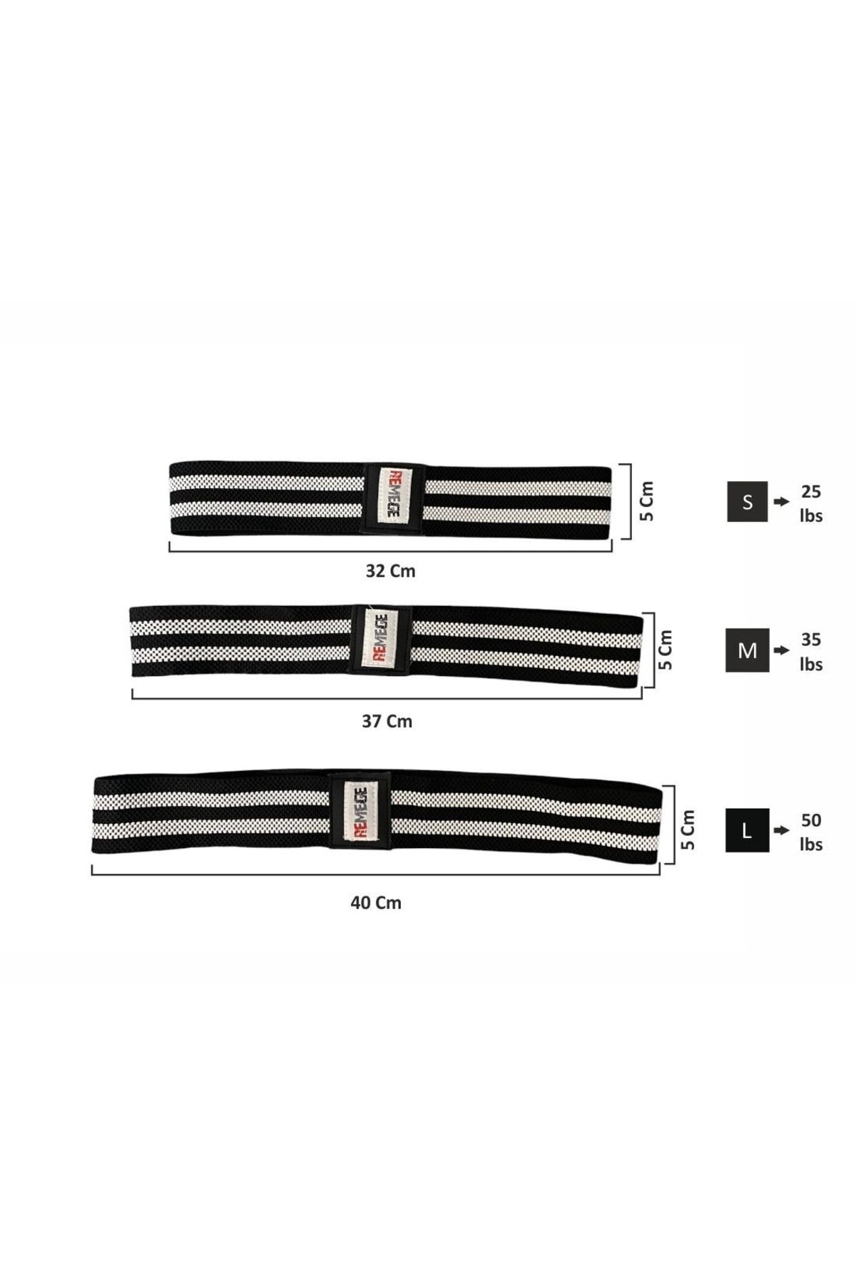 کش مقاومتی سفید باند مقاومت باسن پا اسکوات تمرینات تناسب اندام Pilates Fitness Band REMEGE