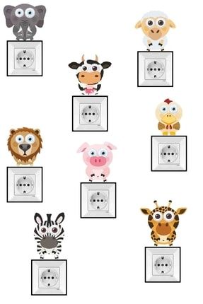 Komik Hayvanlar 8'li Priz Sticker Seti KTYMDU000040