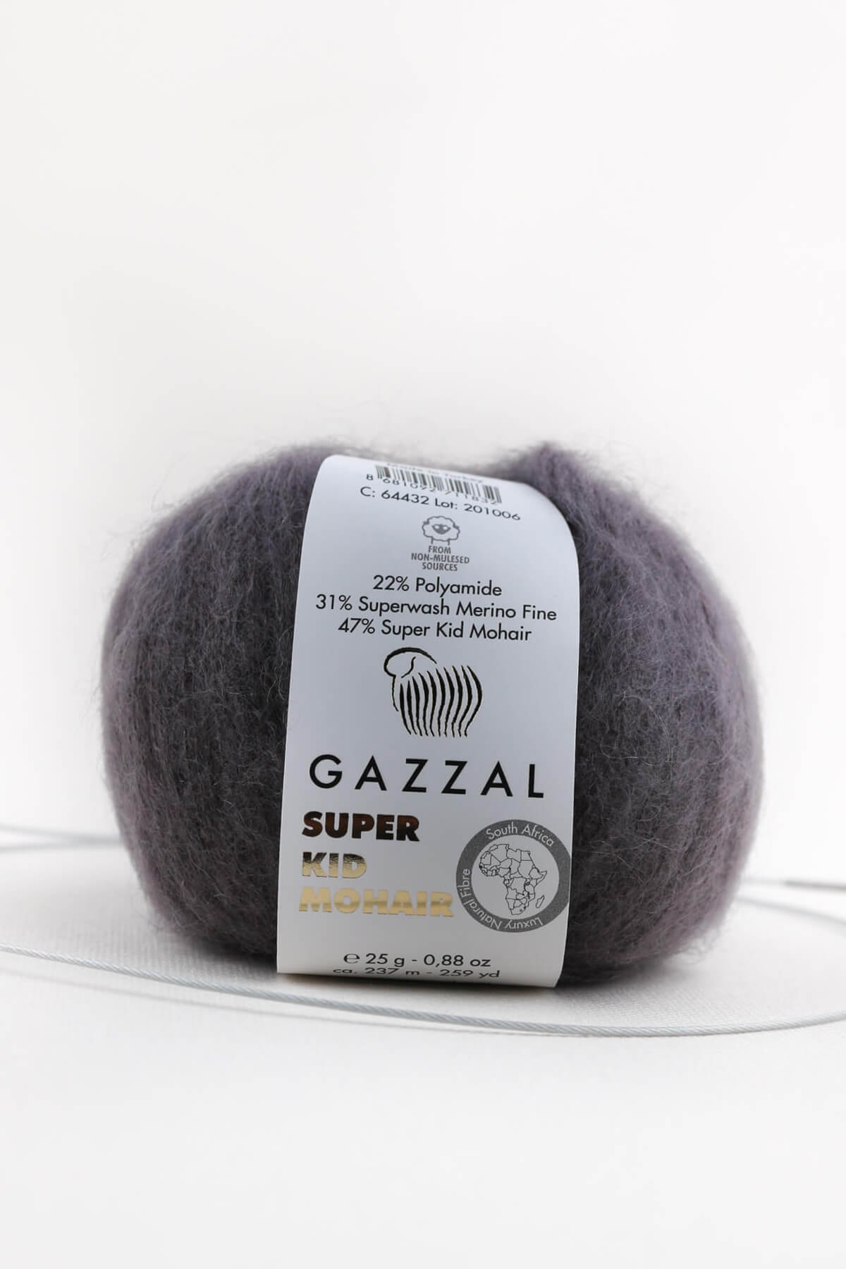 Super Kid Moss 25g 78% Wool-22% Pa Blended Natural Hand Knitting Yarn Taka Yarn (64432)