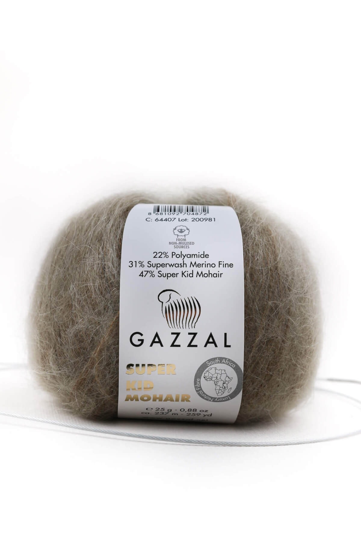 Super Kid Moss 25g 78% Wool-22% Pa Blended Natural Hand Knitting Yarn Taka Yarn (64407)