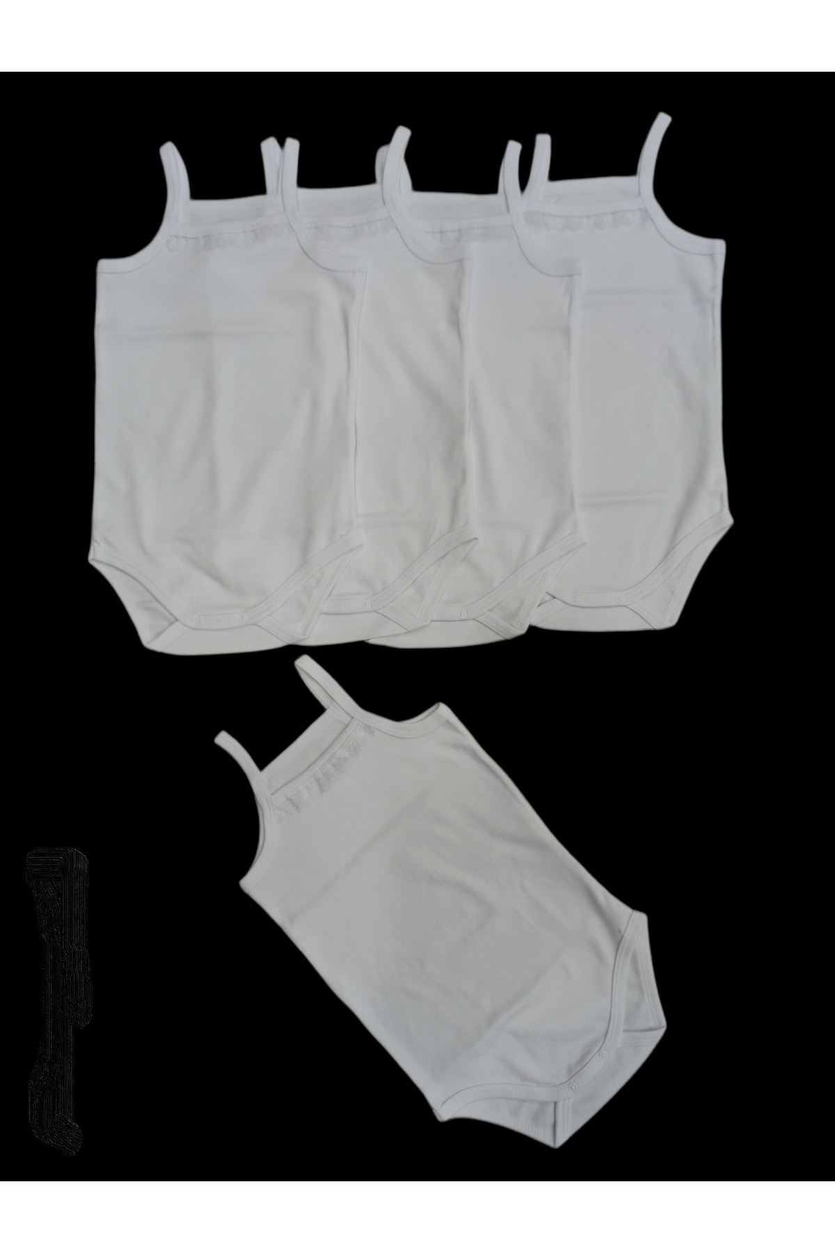 بادی نوزادی دخترانه سفید özdemirli bebe | 332 اورجینال - تصویر 3