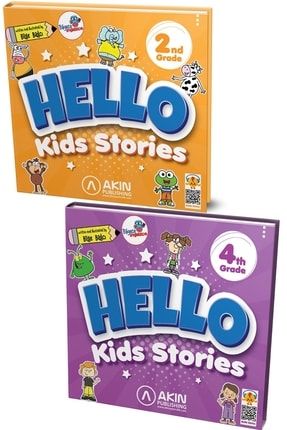 Hello Kids Stories 2nd Grade + Hello Kids Stories 4th Grade Ingilizce Hikaye Seti hellokids4