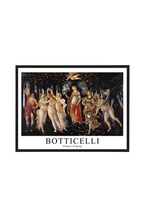 Botticelli Allegory Of Spring Çerçeveli Poster Tablo 30x40cm Siyah Çerçeveli ARTSH7