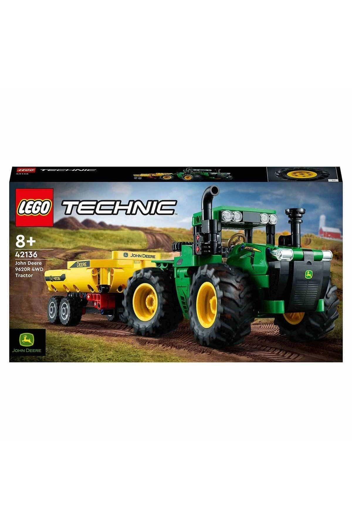 LEGO-جرار تكنيك جون دير 9620r رباعي الدفع 42136 3