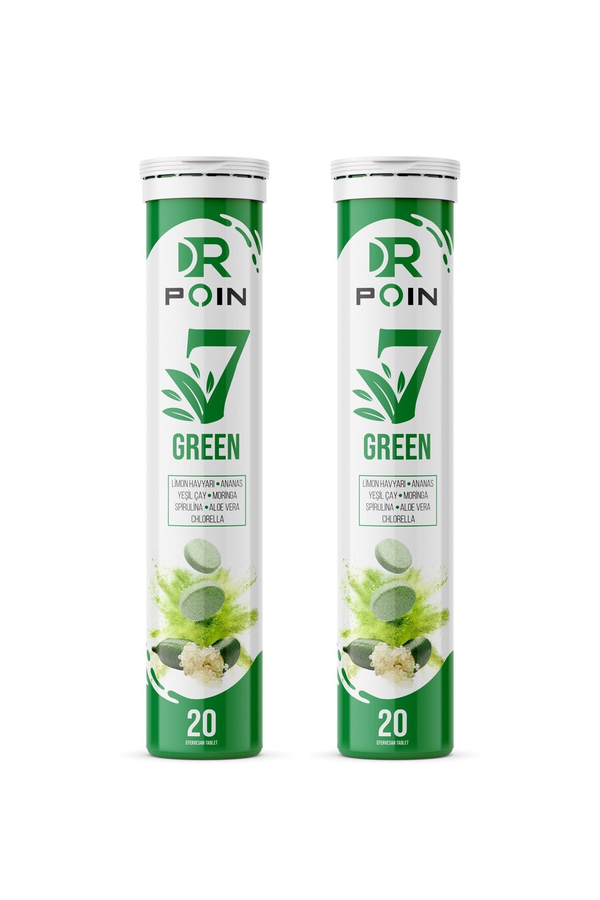 Dr Poin 7 Green Efervesan Tablet - 2 Adet