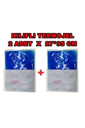 Kılıflı 27 X 35 Cm 2 Adet Büyük Boy Termojel Sıcak Soğuk Termo Jel Kompres Buz Jel Termojel TERMOJEL 27*35 X 2 ADET