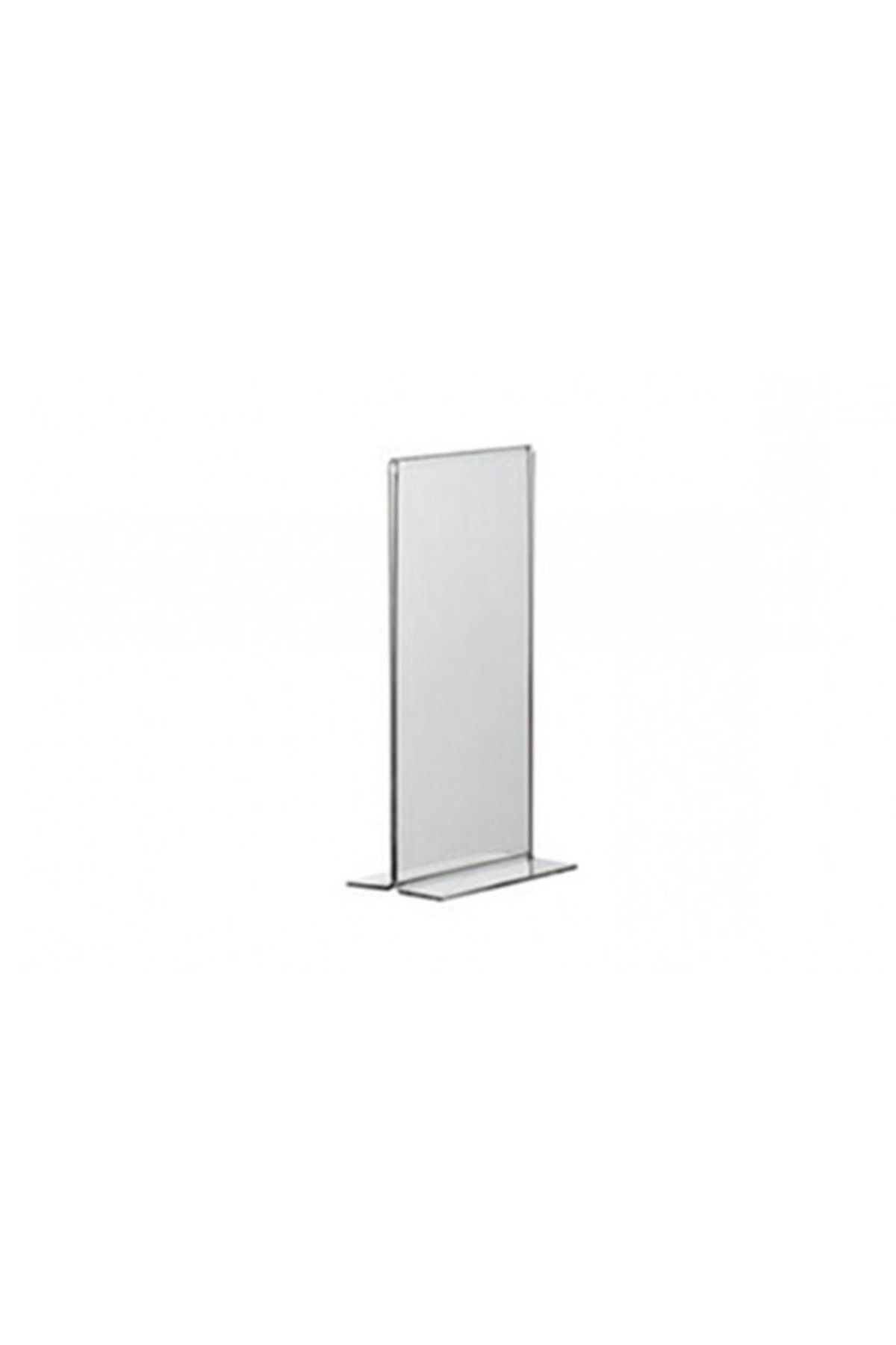 soylu pleksi-Pack of 10 Transparent Plexiglass - 1/3 A4 t Type Vertical Foiling Brochure 1