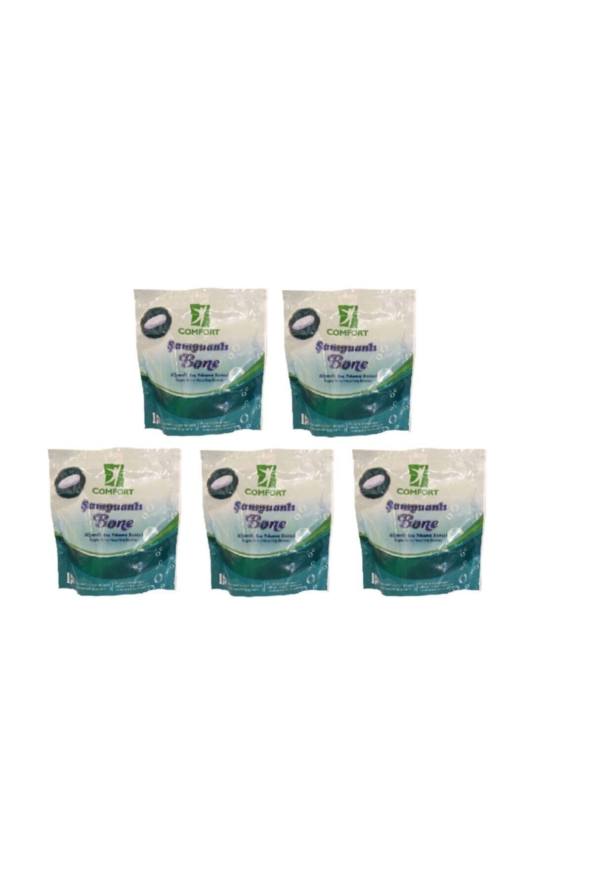 Comfort Hijyenik Şampuanlı Saç Yıkama Bonesi 5'li Paket