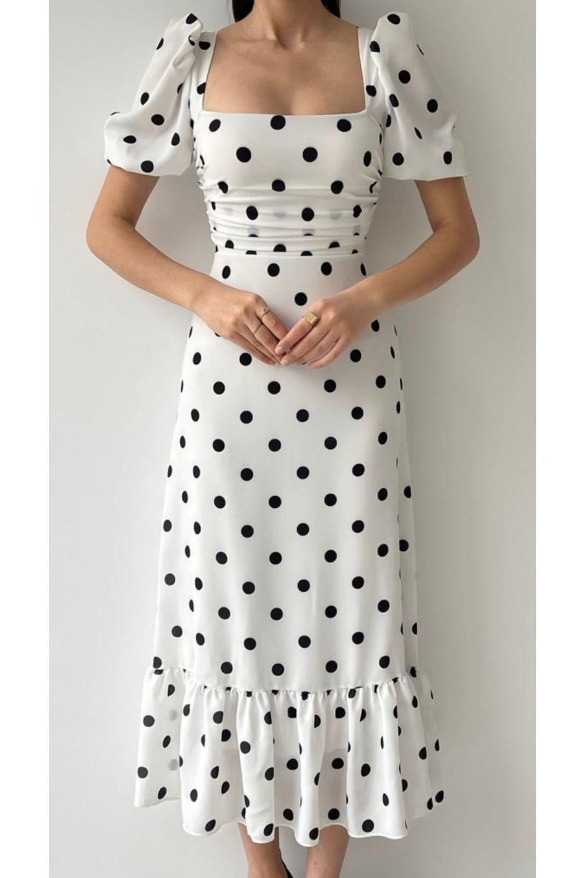Warehouse polka dot prairie store dress