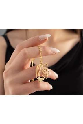 N!da Jewelry 925 Ayar Gümüş Anne Bebek İsim Kolye