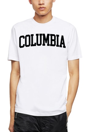 Columbia State Erkek Beyaz Tişört MBC234