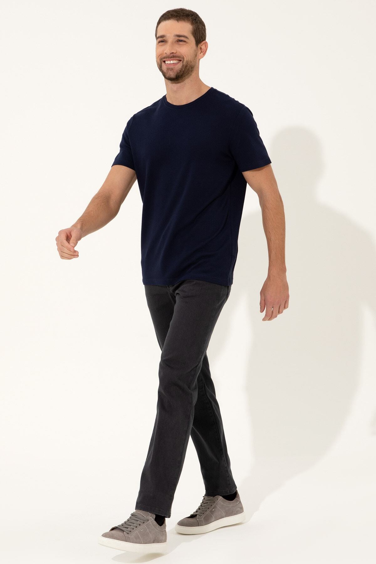 تیشرت مردانه آبی سرمه ای پیرکاردین | G021SZ011.000.1369911 اورجینال - تصویر 2