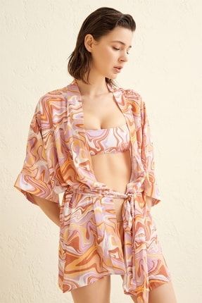 Çok Renkli Kimono Paula Mix Color