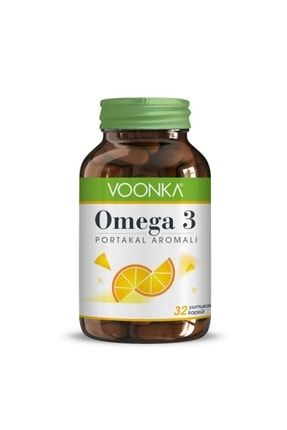 Voonka Omega 3 Portakal Aromalı 1000 Mg 32 Kapsül Balık Yağı 7777200019435