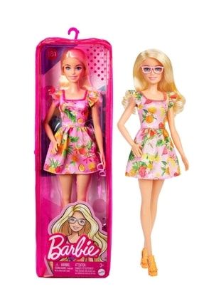 Fırfırlı Meyve Kıyafetli Barbie Fashionistas Bebek Orijinal Ürün CTT00463